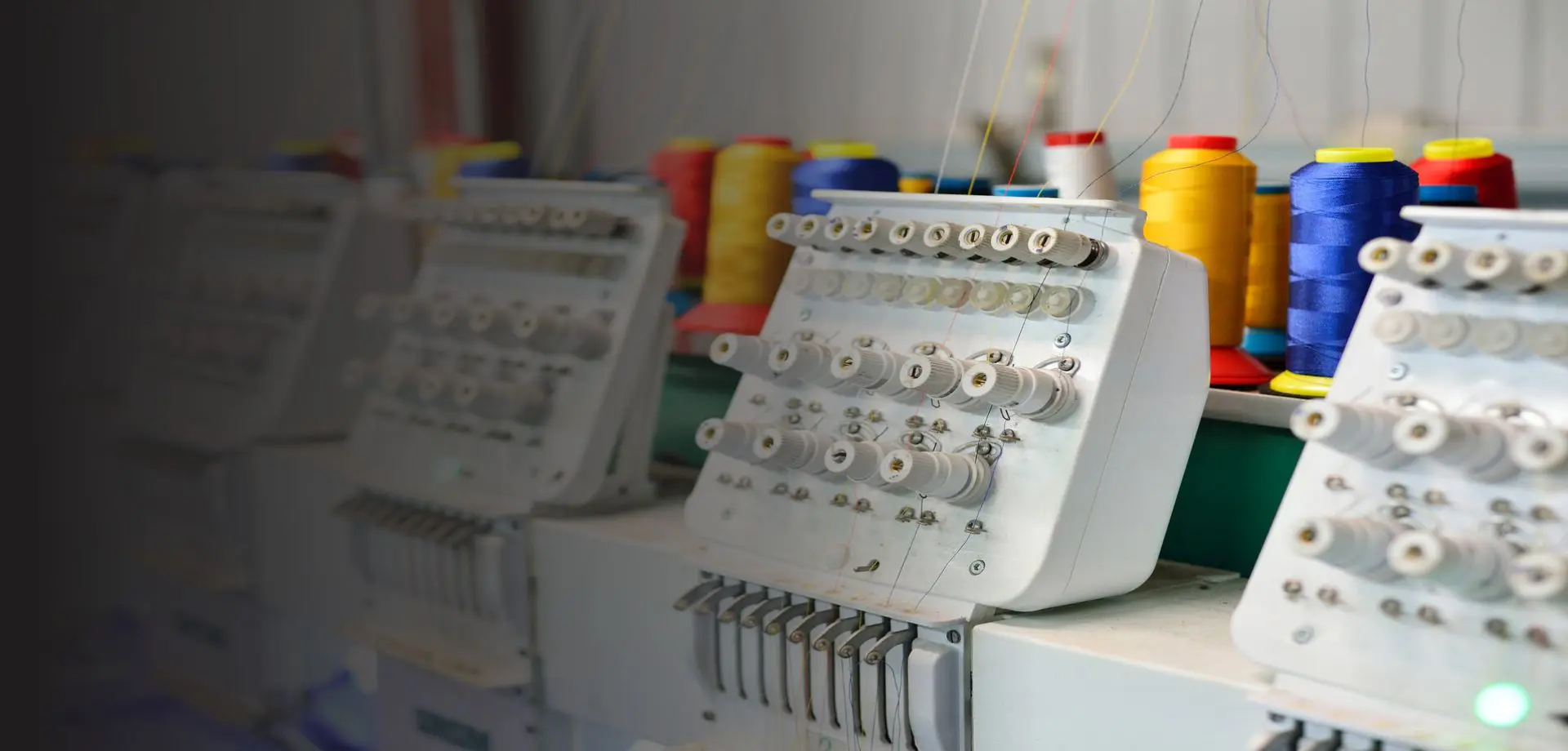 Commercial embroidery equipment